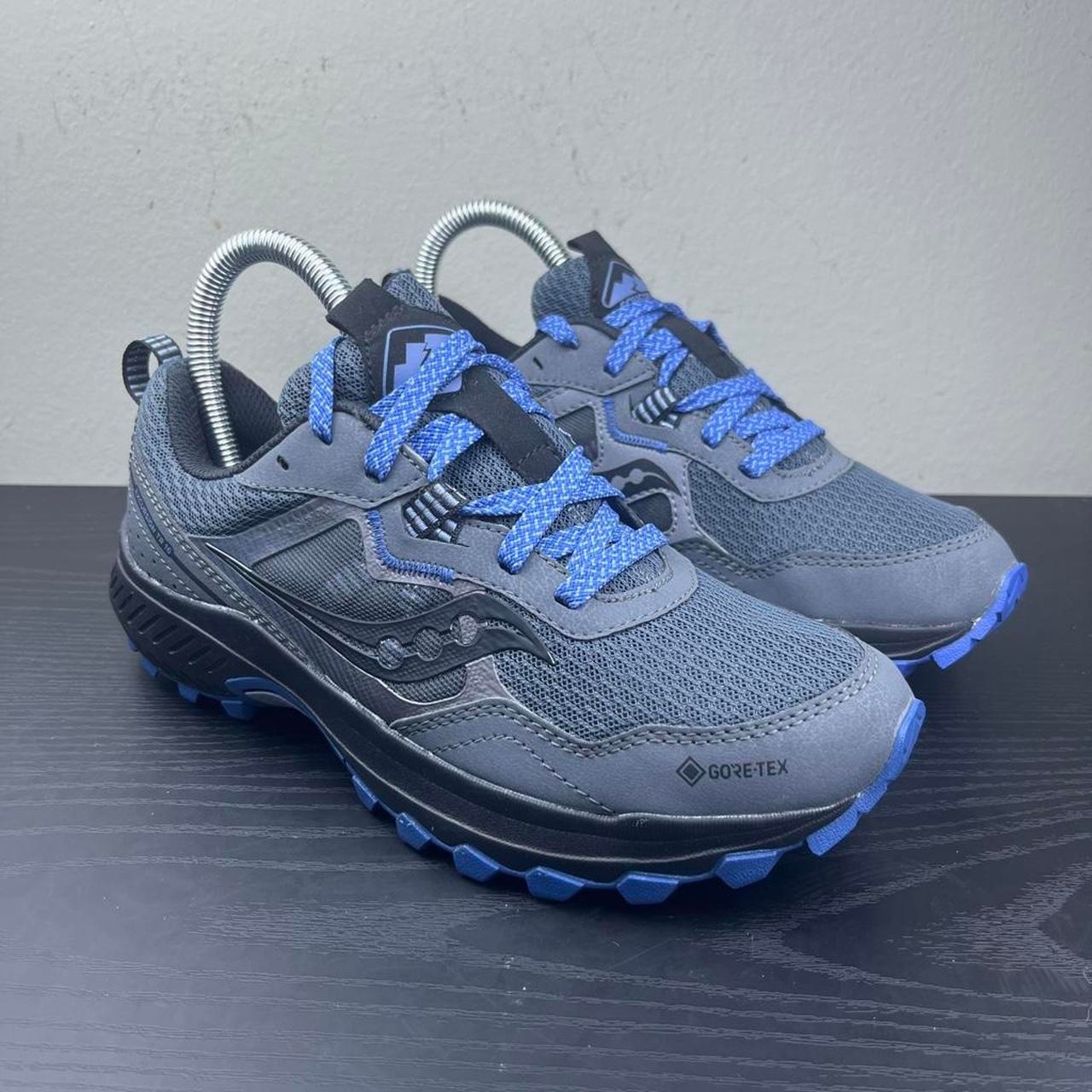 Saucony Excursion Tr16 Gtx Trail Running Shoes Women's Size 6.5 Blue & Gray